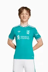 Футболка adidas Liverpool FC 25/26 3rd Junior - бирюзовый