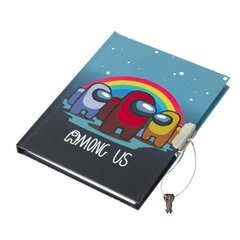 
          Записная книжка в футляре, 11 см * 15 см., 7БЦ, Alingar, ламинация, замочек, ручка, линия, 50 л., "Астронавты на радуге"