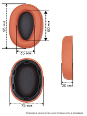 Амбушюры Sony MDR-100ABN, WHH900N
