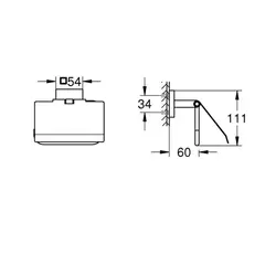 Держатель для туалетной бумаги GROHE Start Cube (41102DC0)