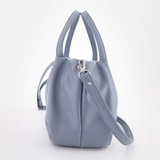 Сумка Саломея 334 гладкий серо-голубой