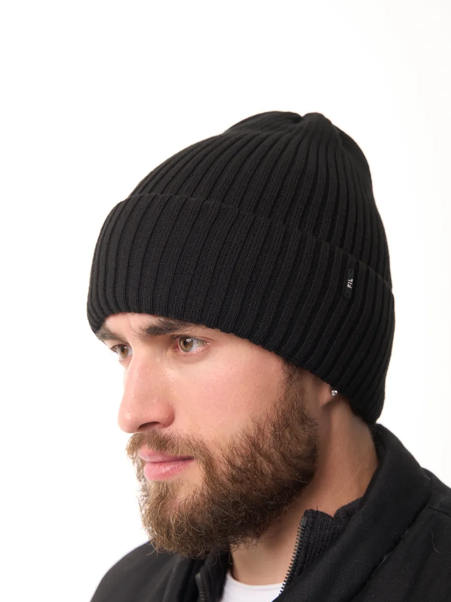 Шапка осенняя бини вязаная зима