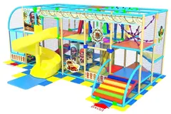 Детский игровой лабиринт «Кот в сапогах» 32,1 м² (7,3*4,4*2,9 м)