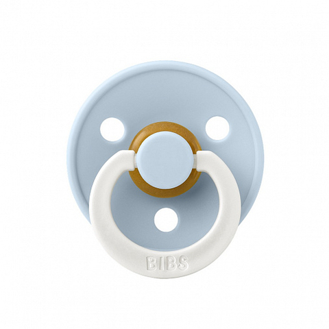 Пустышка латексная BIBS Colour Glow - Baby Blue, 18+