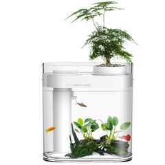 Аквариум Xiaomi Descriptive Geometry Amphibious Fish Tank (HF-JHYGQC001), белый