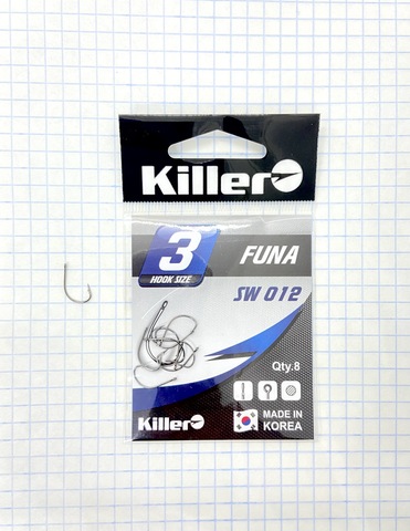 Крючок KILLER FUNA № 3 продажа от 10 шт.