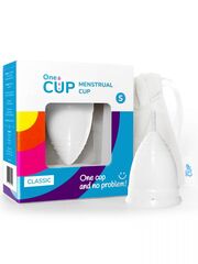 Белая менструальная чаша OneCUP Classic - размер S - 