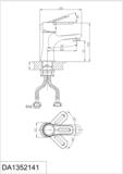 Смеситель для раковины D&K Rhein Paulinus (DA1352141)