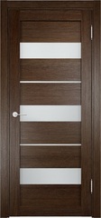 Межкомнатная дверь Мюнхен 02 ДО / Цвет Дуб табак / Остекление "Сатинато" / Двери Верда