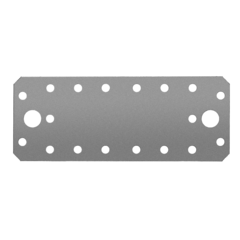 ЗУБР КП-2.5, 140 x 55 x 2.5 мм, цинк, крепежная пластина (31023-140) (20 штук)
