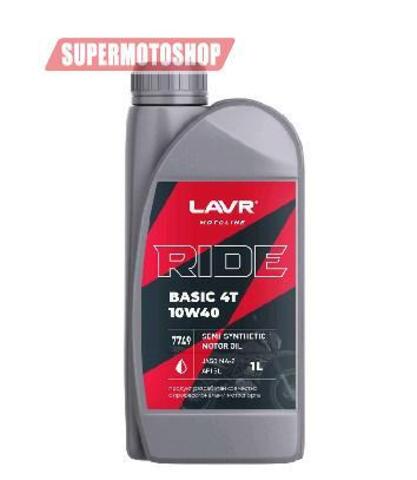 Моторное масло LAVR MOTO Ride Basic 4T 10W-40 SL 1л