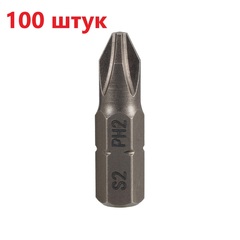 Бита PH2 х25мм S2 100шт SGS 6325-PH2-100