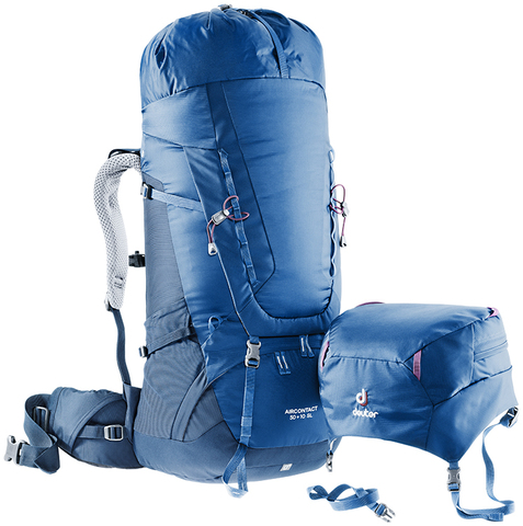 Картинка рюкзак туристический Deuter Aircontact 50+10 SL blackberry-navy - 3