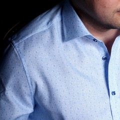 Рубашка Venti Modern Fit 103413000-100 голубой принт