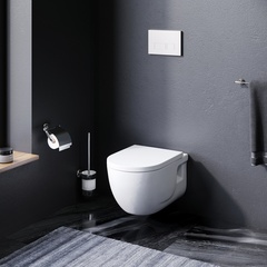 Подвесной унитаз FlashClean с сиденьем микролифт, AM.PM Like - C801701SC