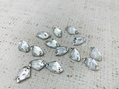 Стразы пришивные стекло, р. 1,5х1 см