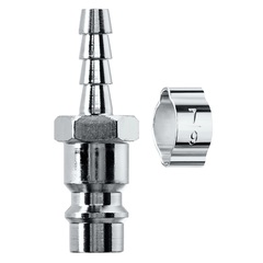 KRAFTOOL штуцер ?елочка?, 6 мм - рапид штуцер, с хомутом, переходник (06597-06)