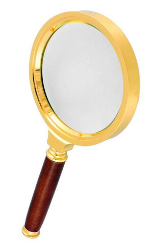 Лупа ручная в золотой оправе 100ммGR-100 Magnifier