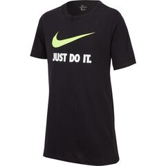 Детская футболка Nike B NSW Tee Just Do It Swoosh - black/volt