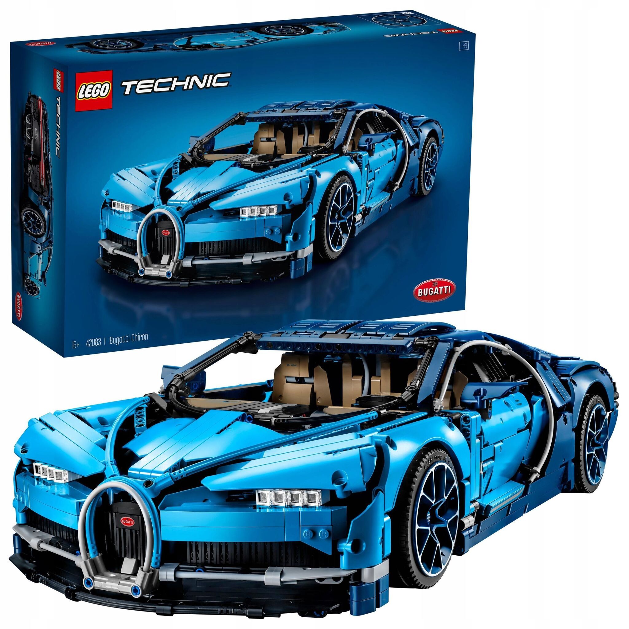 Конструктор LEGO Technic Bugatti Chiron Бугатти Широн синий 42083 купить в  Москве | Доставка по России.