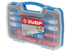 ЗУБР 7 предм., набор диэлектрического губцевого инструмента, Профессионал (2214-H7)