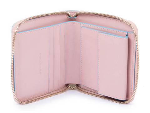 Кошелек женский Piquadro Blue Square PD4826B2R/RO3 розовый, кожа натуральная