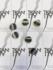 Пуговица пластиковая двухпрокольная (Пластик, Мокрый асфальт/светлые блики, 22)