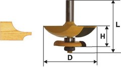 Фреза фигирейная горизонтальная двустворчатая 79,4 х 12 мм 9330