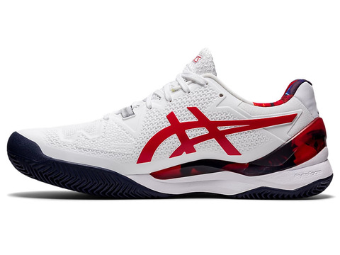 Кроссовки мужские Asics Gel-Resolution 8 Clay L. E. - white/classic red