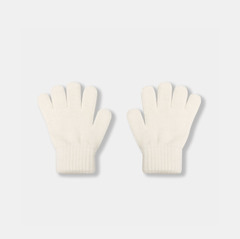 Перчатки вязаные (экрю)