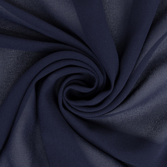 Ткань Креп Шифон, 105 гр/м2, 150 см, тёмно-синий