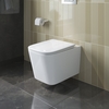 BelBagno BB5171CH-TOR/SC DUE-TOR Унитаз подвесной, безободковый, с системой смыва "Торнадо", с сиденьем soft close, BB5171CH-TOR/SC