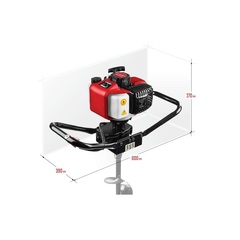 ЗУБР d 60 - 150 мм, 43 см3, 1 оператор, мотобур (бензобур) (МБ1-150)