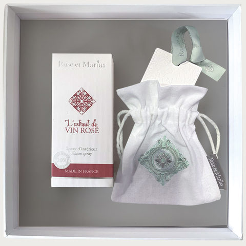 Ароматический диффузор и спрей парфюмированный 100мл Rose et Marius Coffret Vin Rose