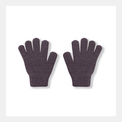 Перчатки вязаные (графит)