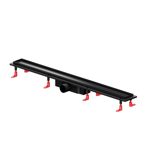 Am.Pm W02SC-U11-090-04BM PrimeFlow Трап для душа линейный универс затвор Tile 90см цвет черн мат