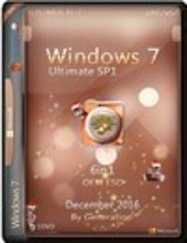 Windows 7 x86/x64 SP1 Ultimate OEM ESD Dec 2016 by Generation2 v.29.12.2016 [2016, RUS(MULTI)]