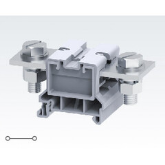 Проходная клемма с креплением проводника до 120 мм.кв. болтом М10 к контактной площадке 269/1000V