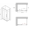 Abber Schwarzer Diamant AG30130BH-S50B Душевой уголок, 130x50x195