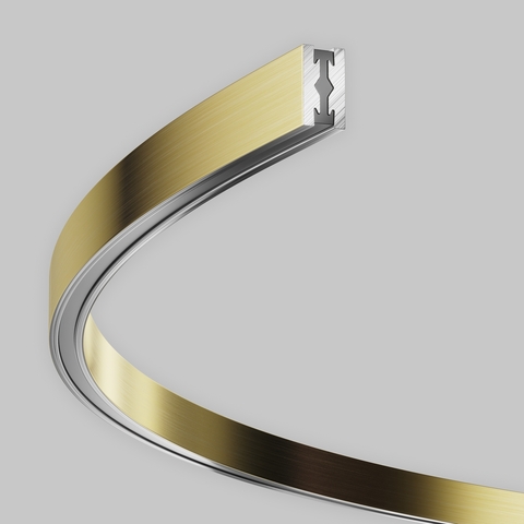 Шинопровод магнитный круглый из полукругов Maytoni FLARITY TRX154-2SR-D1200-BS, d1200мм