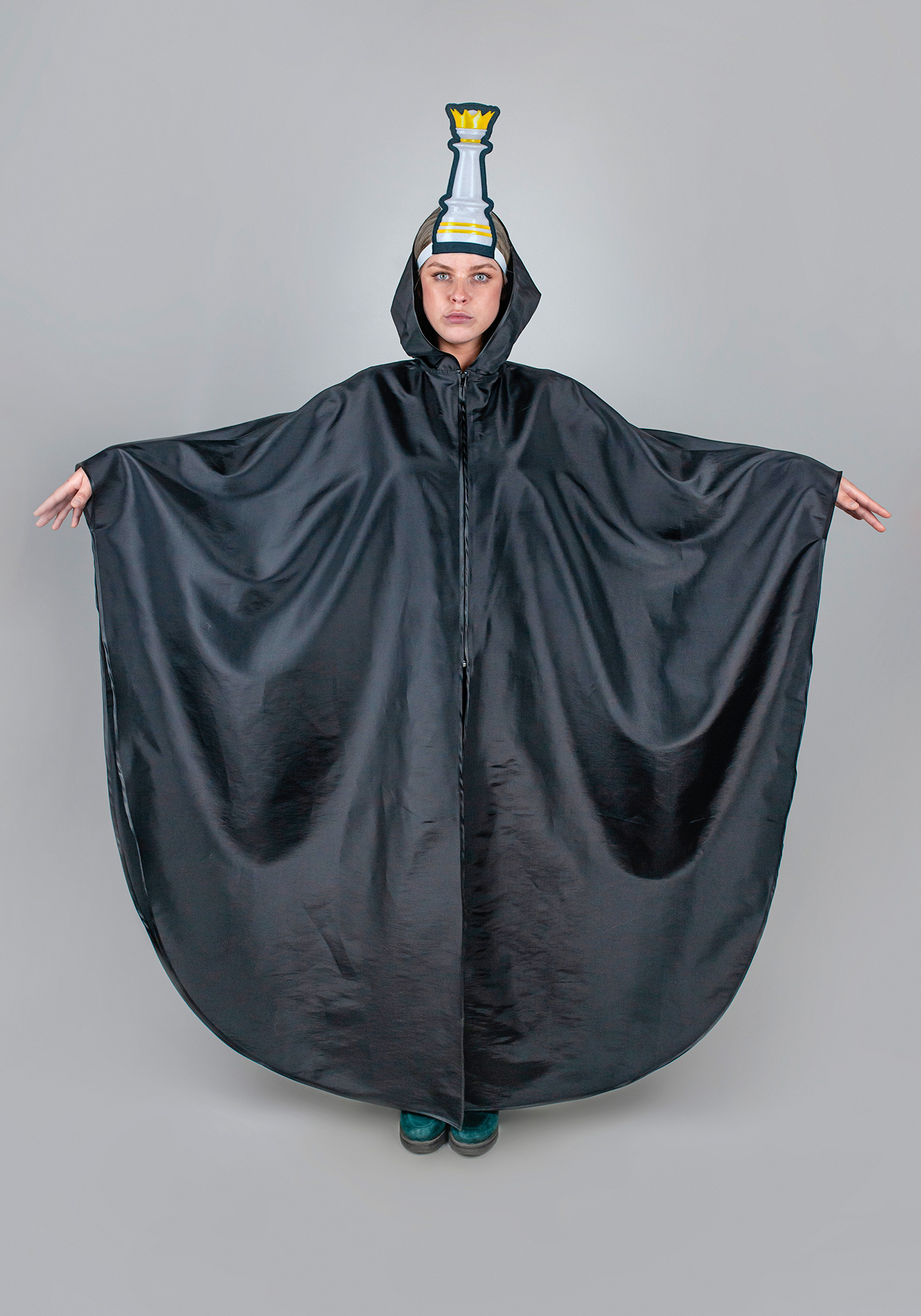 Карнавальный костюм Черный плащ р.40 7018