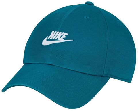 Теннисная кепка Nike Club Unstructured Futura Wash Cap - geode teal/white