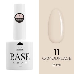 Базовое камуфлирующее покрытие для гель-лака LUNA LINE Camouflage Rubber (10 ml) №11