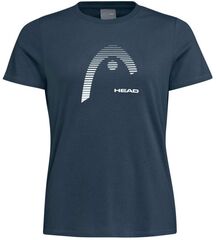 Женская теннисная футболка Head Club Lara T-Shirt - navy