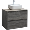 Aquanet 287890 Тумба Nova Lite 75 2 ящ. цв. дуб серый (287890)