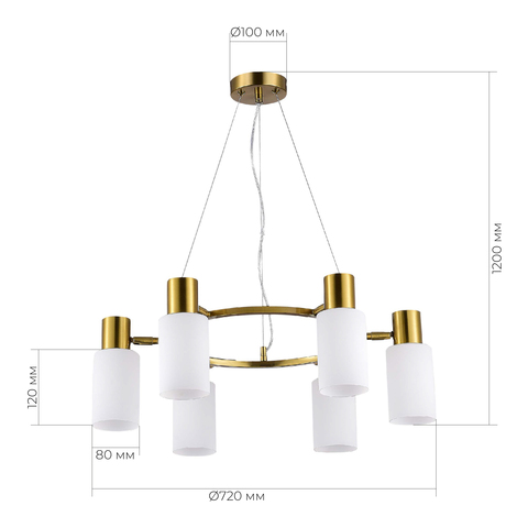 Светильник подвесной Evoluce Gessi SLE1139-303-06