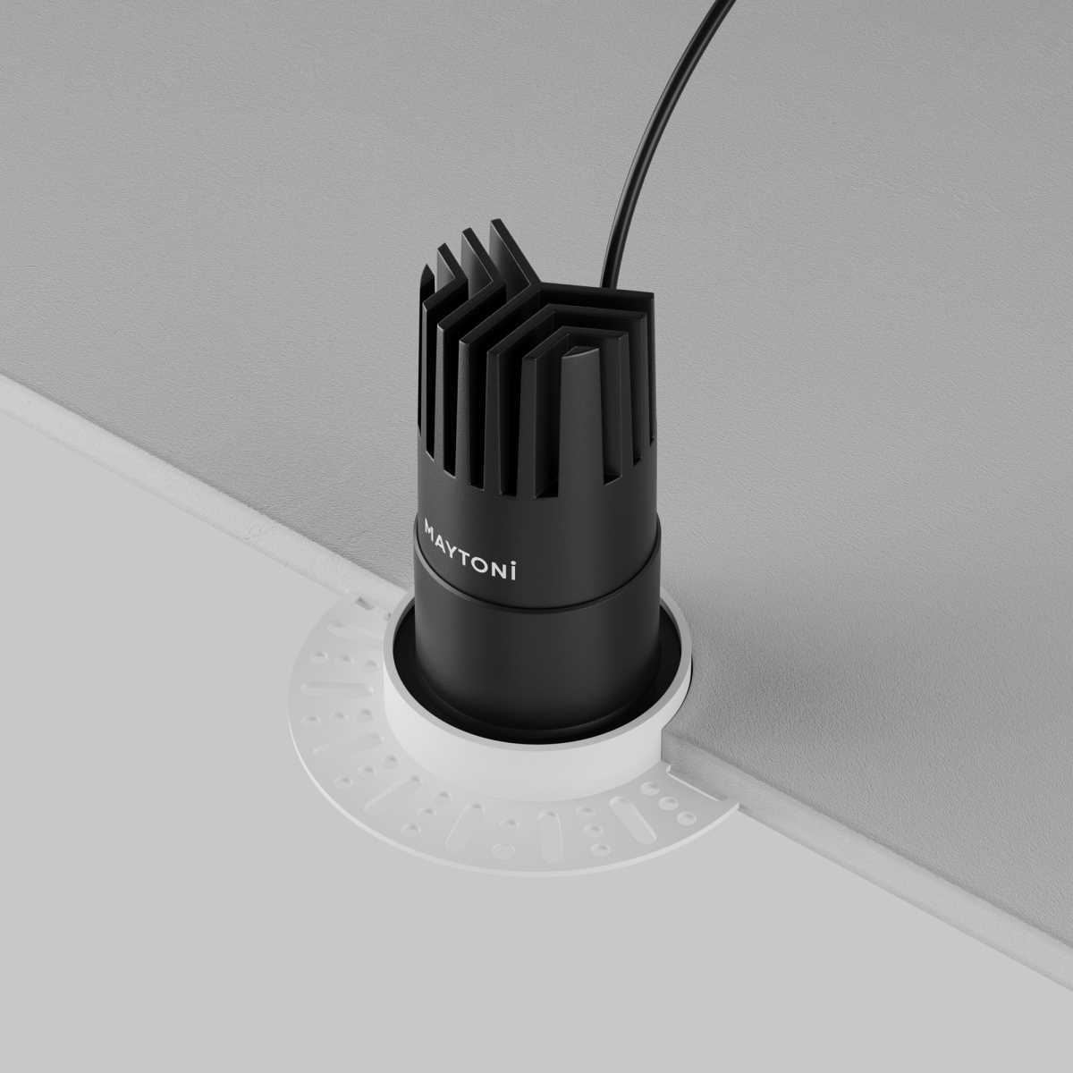 Встраиваемый светильник Maytoni Technical Dip DL120-10W-2.7K-TRS-B