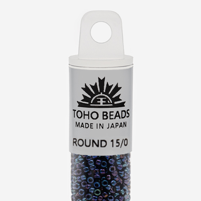 Японский бисер TOHO Round 15/0 (№82), металлизированный, непрозрачный глянцевый