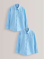 Рубашка школьная для мальчика Next 160-945, 2 шт., Голубой