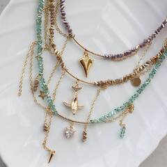 Набор для создания колье (в золотом цвете) НАБ016